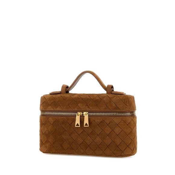 Bottega Veneta Women Caramel Suede Bang Bang Handbag - Picture 2 of 2